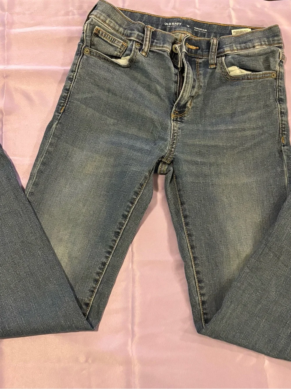 Old Navy Boys Slim Jeans in Light Blue Wash